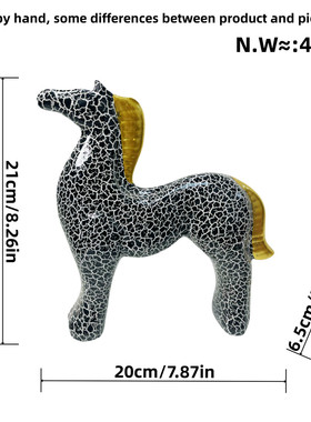 新品现货客厅象马动物简约树脂工艺品摆件北欧抽酒柜装饰批发