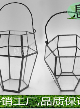 26001a包邮!玻璃直销微景观几何多肉植物工厂花房多肉玻璃花房