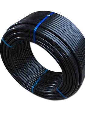 pe给水管大口径黑色自来水管hdpe拖拉pe实壁排水管定制