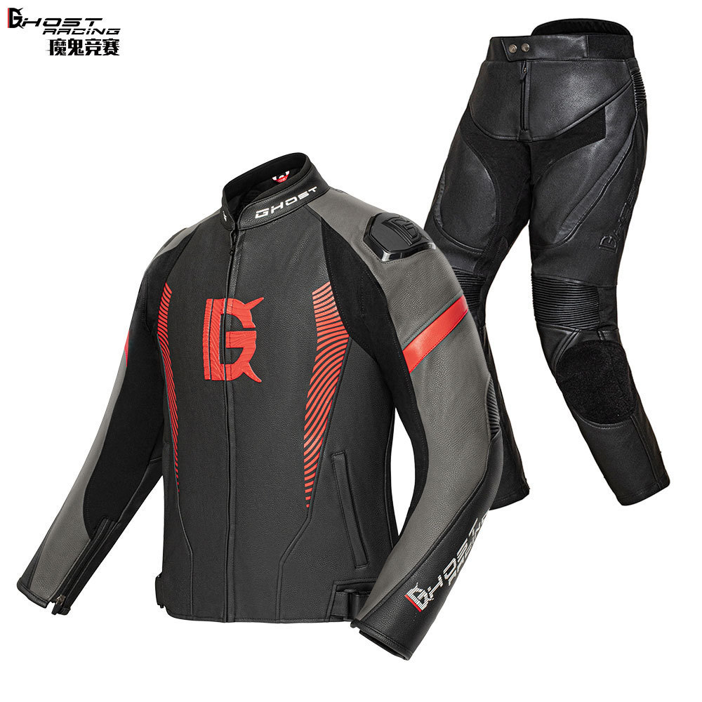 魔鬼競(jìng)賽摩托車騎行服保暖機(jī)車皮衣賽車服裝男女防摔騎士四季套裝