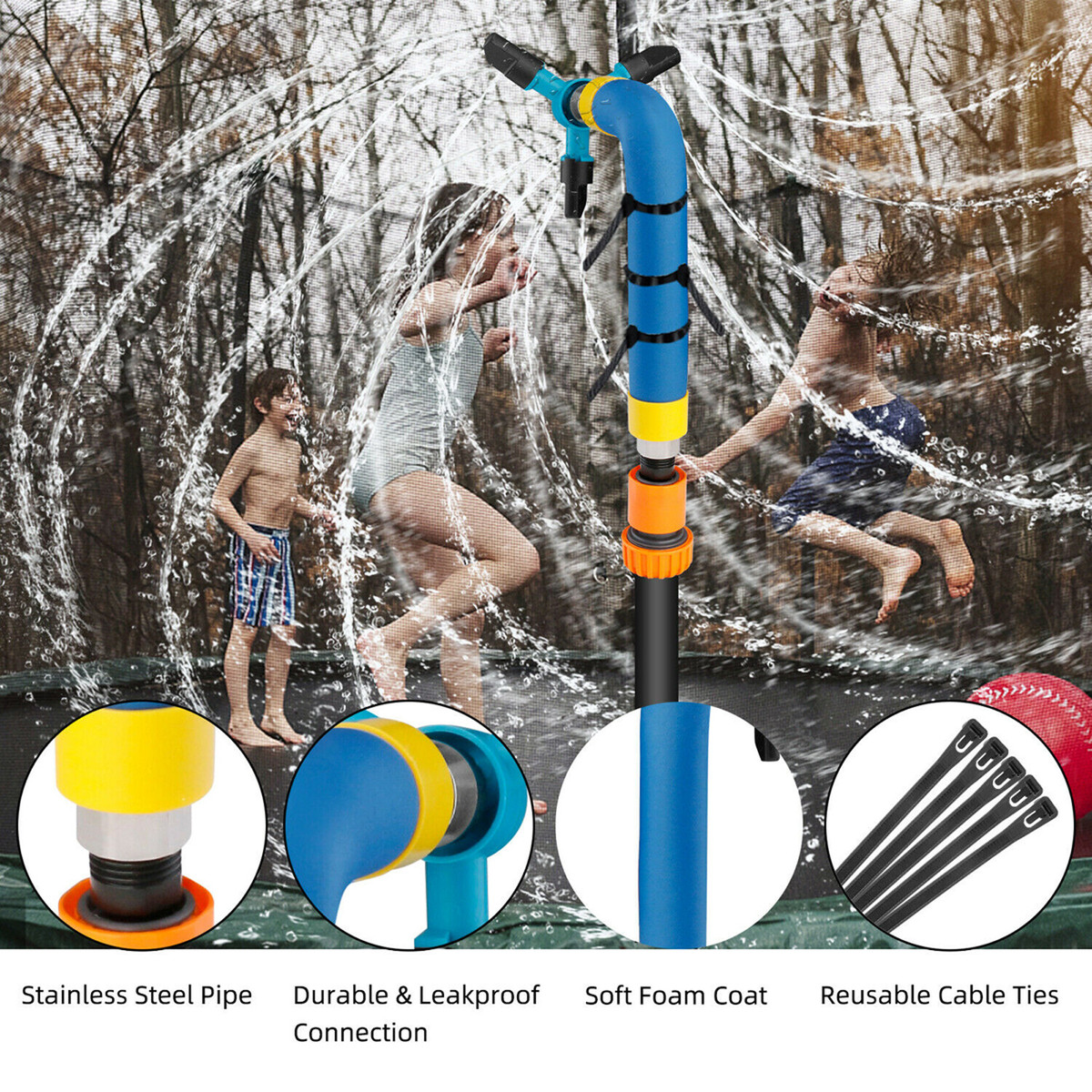 爆款蹦床旋转洒水器花园洒水器旋转洒水器蹦三叉洒水喷头园艺用品