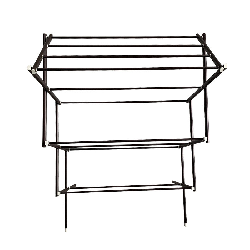 晾衣架落地式阳台晾被晾晒凉晒衣架折叠加粗加厚款小型家用架