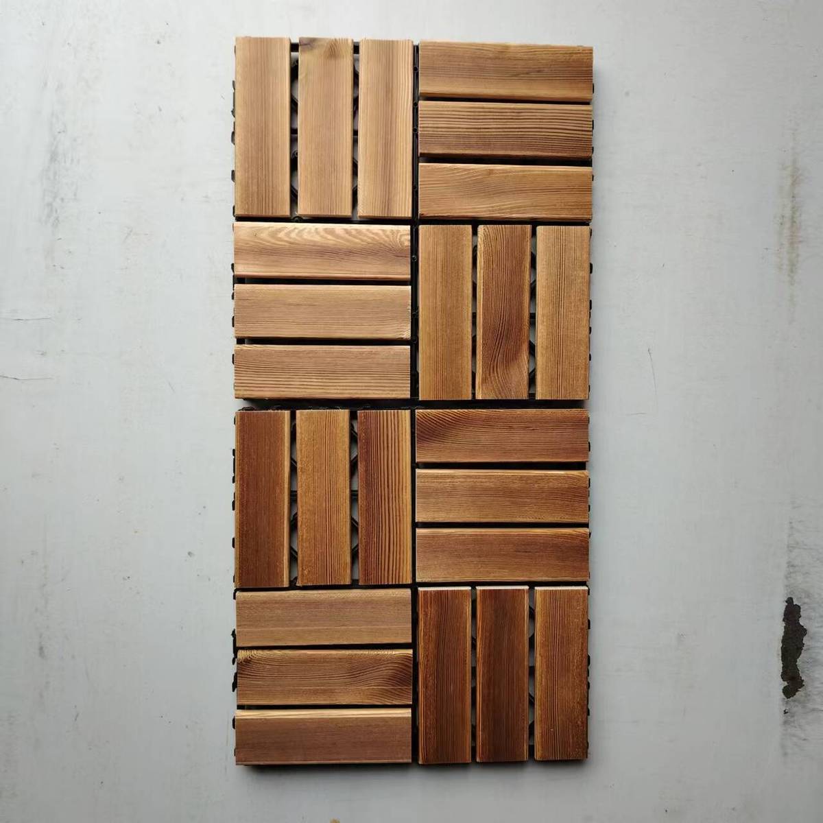 碳化防腐木地板户外木改造阳台实木地板露台木板木方木条庭院拼接