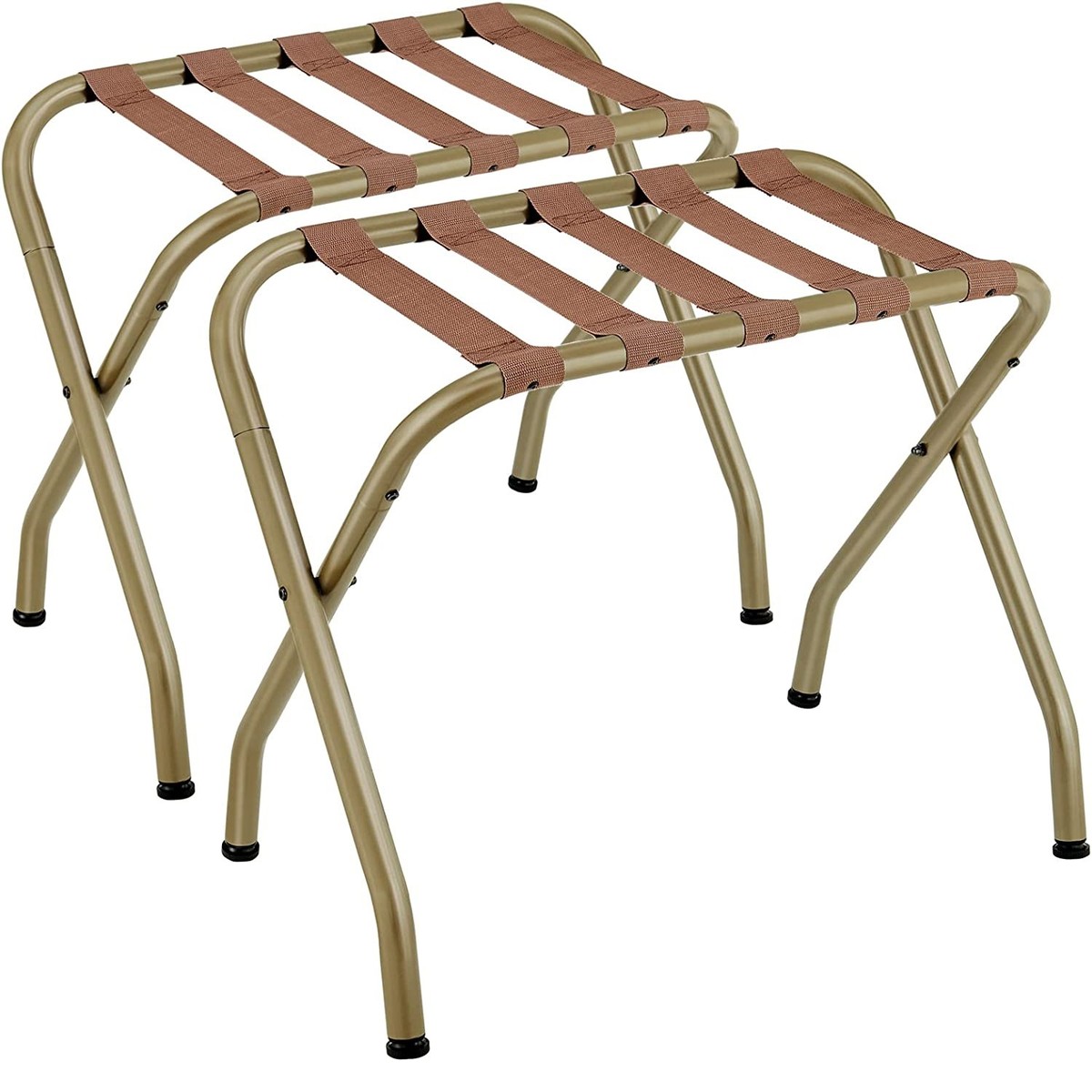 酒店客房加厚行李架不锈钢置物架厂家织带行李架支架批发行李架子