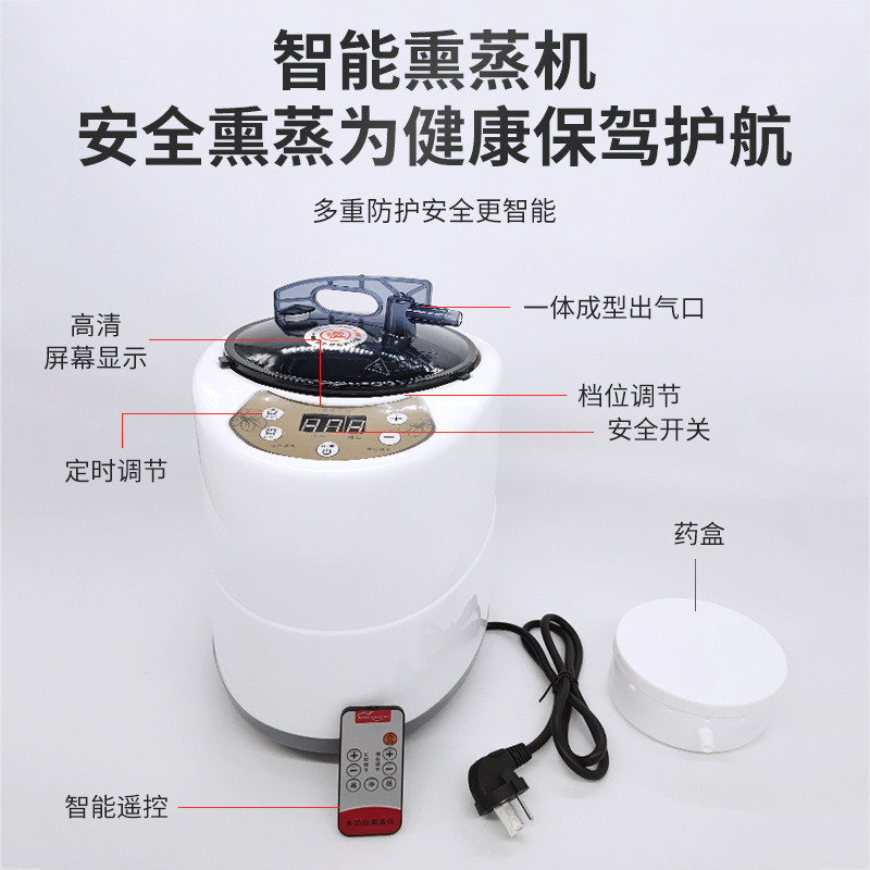 家用养生熏蒸桶4.2l汗蒸房桑拿美容院发汗蒸汽机多功能遥控熏蒸仪