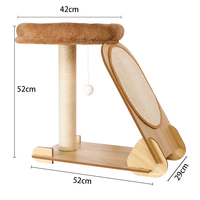 猫抓板耐磨猫爪板屑猫咪立式剑麻球不掉猫窝一体磨爪器防猫抓沙发