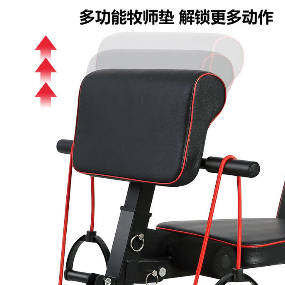 源头可折叠多功能工厂飞鸟哑铃凳商用家用仰卧起坐健身卧推凳