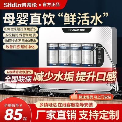 诗蒂伦净水器家用直饮超滤厨房自来水过滤除水垢前置过滤器滤水器