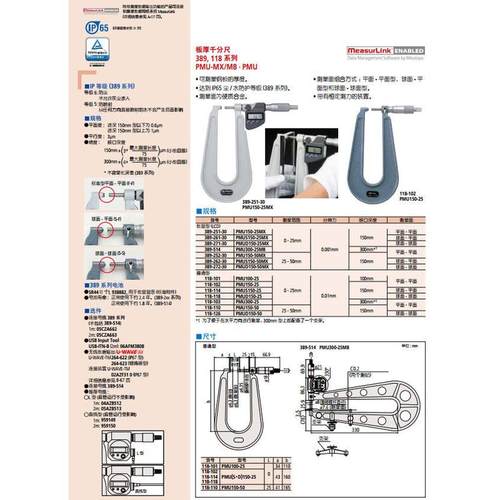 热销盘三丰型千分尺118-101-102-114-118
