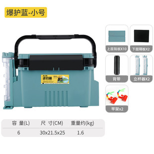 厂家批发冰钓箱多功能冬钓箱钓鱼箱配件收纳工具箱冰钓用品