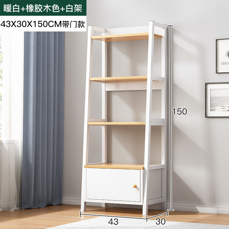 置物架多层收纳架子书架落地办公室货架分层架客厅展示柜子储物柜