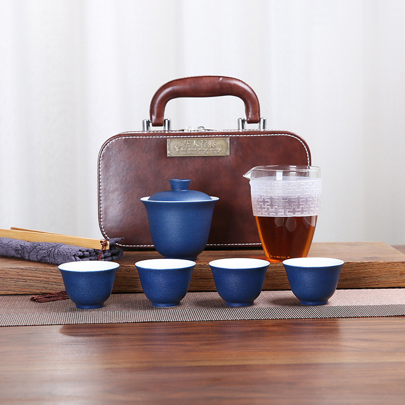 户外茶具套装便携式功夫旅行茶具套装茶水行囊商务茶具