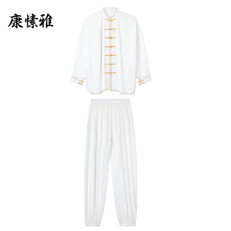 厂家直发莫代尔太极服男女中国风武术运动中老年团体比赛练功服装