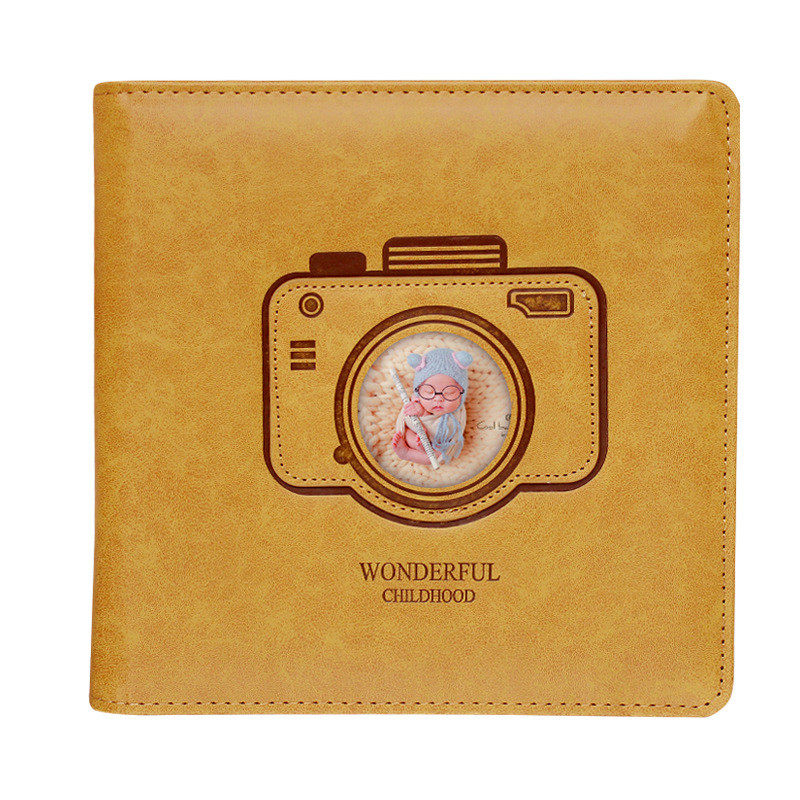 相册皮质纪念册宝宝照片书相册儿童成长记录diy手工家庭影集