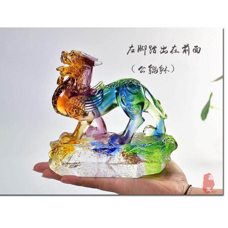 搬家贺礼琉璃貔貅来招财摆件开业礼品送朋友办公桌八方工艺品财店