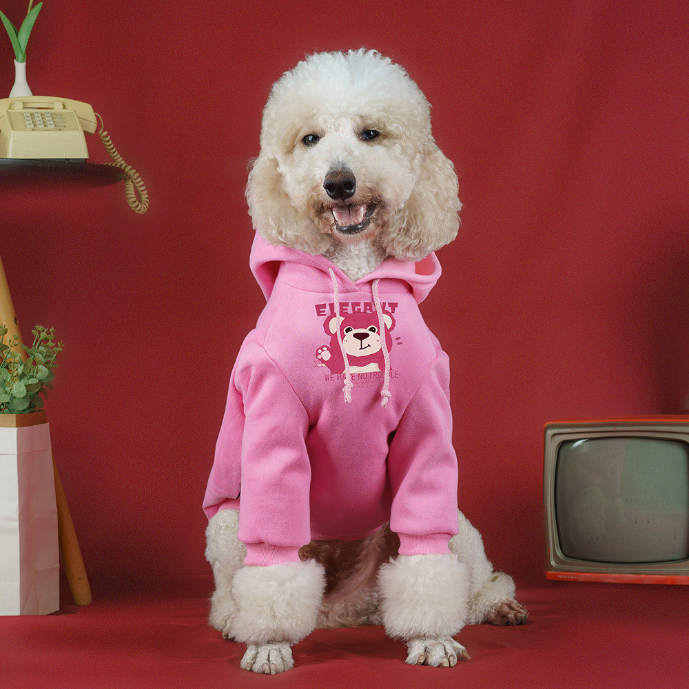 卡通大型犬衣服狗狗卫衣秋冬保暖宠物拉布拉多金毛萨摩巨贵狗衣服