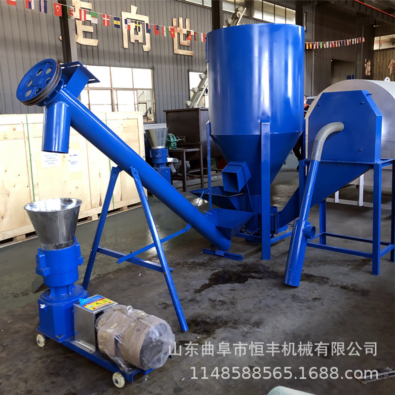 饲料机养殖160型家用猪牛羊鸡鸭鹅兔颗粒机加工设备造柴电两用