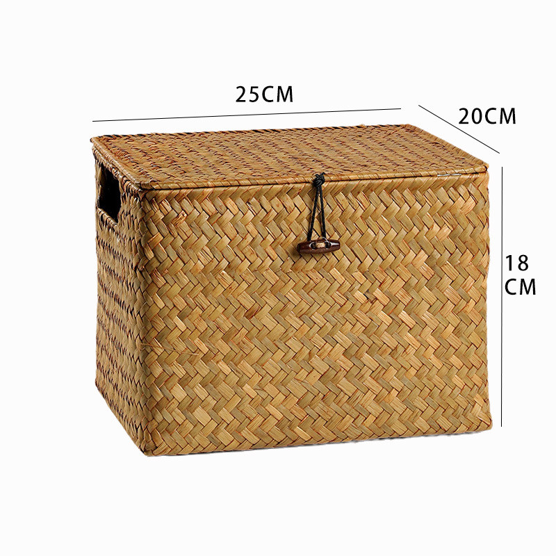 zz8n批发kens文艺水果草编收纳筐软体收纳整理筐附提手编织篮范