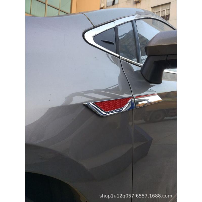 热销欧泰适用于19款卡罗拉侧风口饰条假子板装饰叶边灯装饰条改装