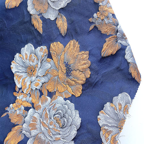 厂家直销2023年新款花玫瑰花大提花春夏款梭织色织