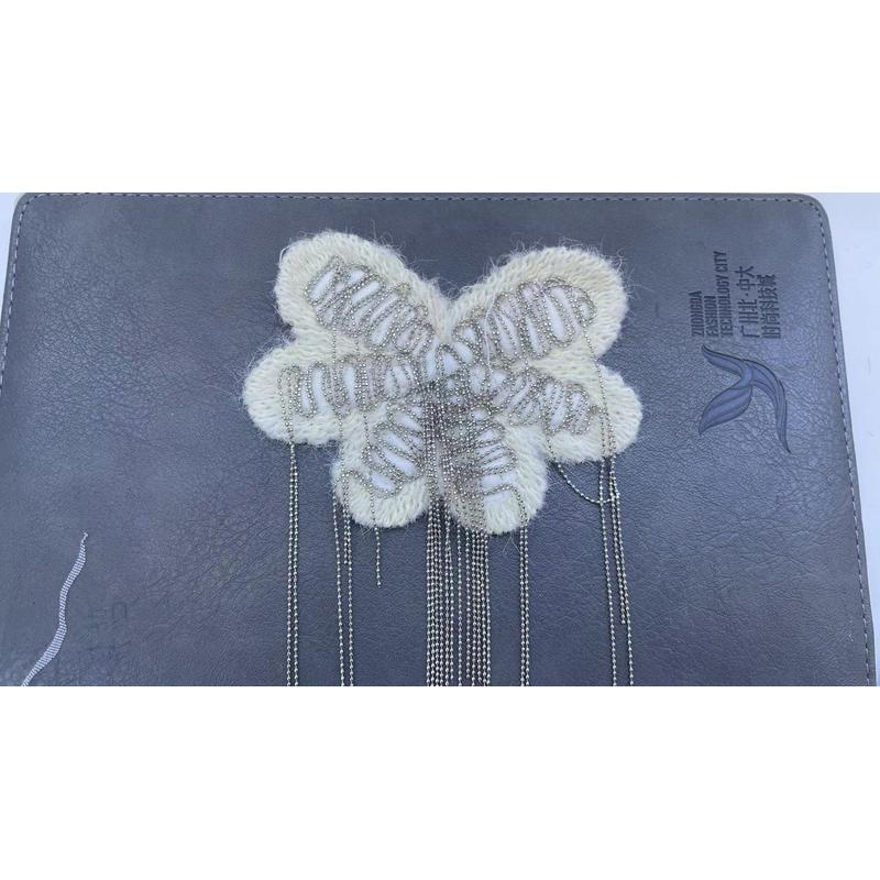 1.2dc铜批角手钩宽松链条珠链布贴胸花补丁贴bc辅料配饰配件