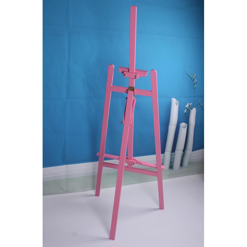 1.5米带颜色实木画架素描写生折叠美术专业木制支架式展示油画架