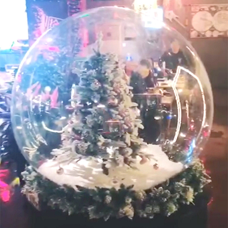 上海吉辰圣诞节透明球气模商场节日活动大摆件pvc材质定制气模