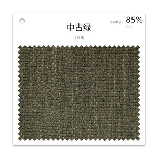 法式 南洋风 中古风窗帘遮光复古绿轻奢高级感卧室浪漫黑边棉麻新款