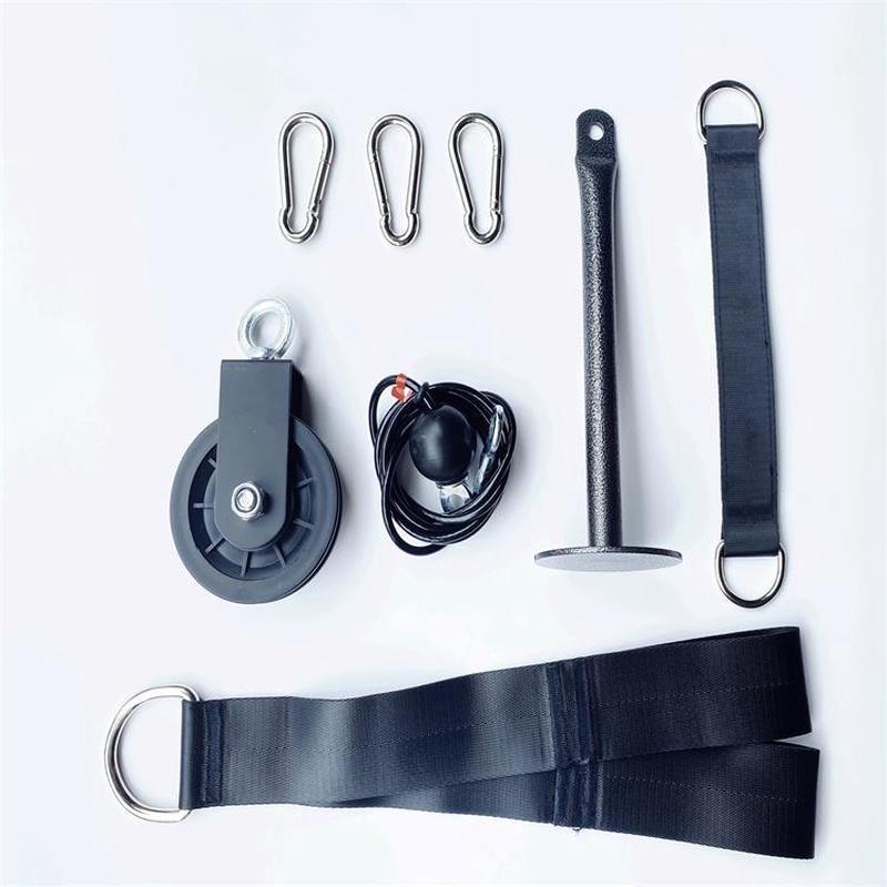 肱三头肌训练器下拉高位钢丝绳龙门架滑轮家用单杠健身器材拉力器