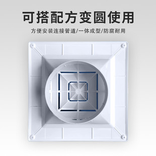 方形散流器铝合金出风口abs防吊顶四面出风通风口结露圆形散流器