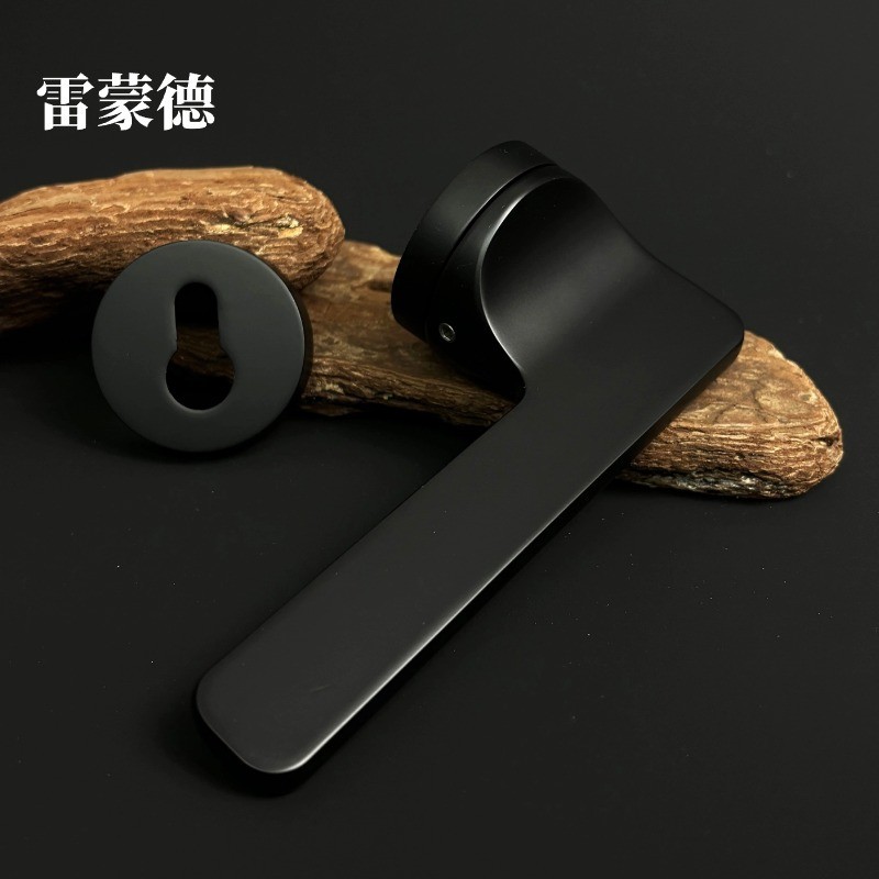 锌合金静音门锁木门锁室内门房间门锁金色卧室门锁古铜磁吸分体锁