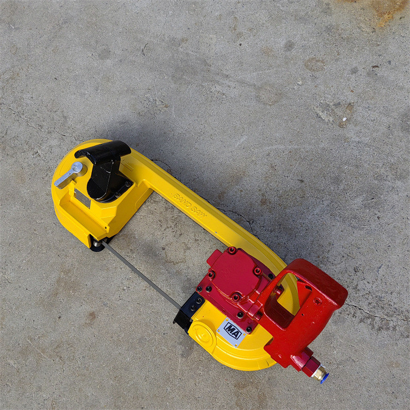 热销fdj-120气动锯锯机矿用风动轨便携式带锯机圆管方管切割锯