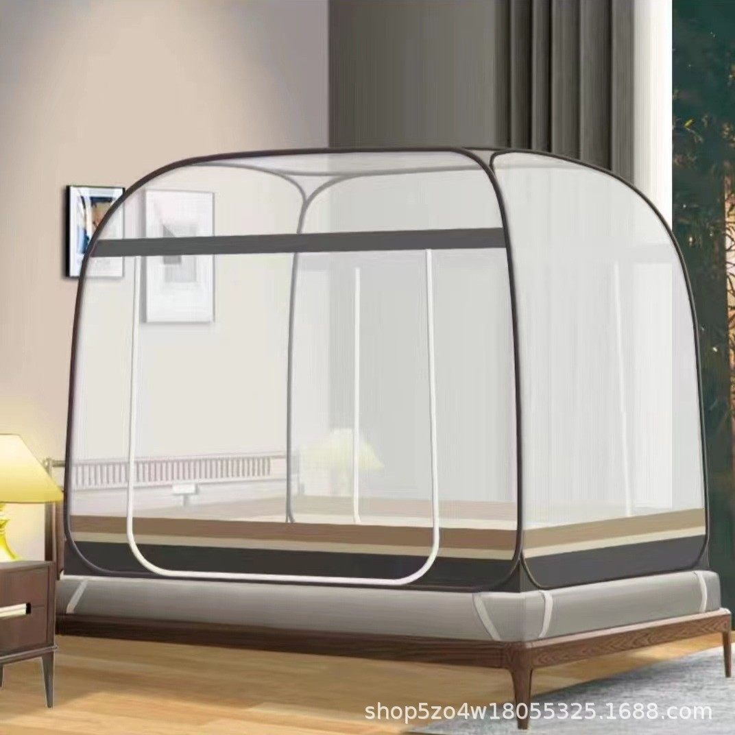 蚊帐家用卧室加密防蚊宿舍可用免安装免支架可折叠厂家直销一件代,床上用品,蚊帐,淘宝优惠券,粉丝福利购,淘宝优惠卷