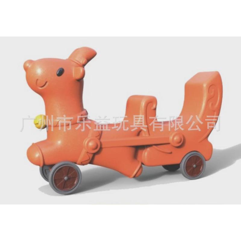 儿童幼儿园多人协力车动物滑车四人团队车滑行车感统训练车