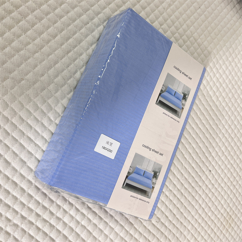 外贸日单冷感床笠防滑感凉床垫套冰丝席梦思保护罩夏季日式凉席