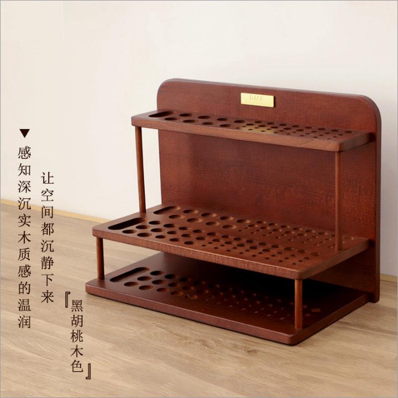 意式古风桌面大号实木收纳画笔毛笔生美术架子专用工作室美术用品