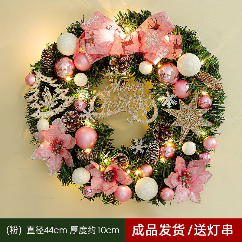 仿真藤条装饰花环高级感成品场景布置圣诞节2025圣诞树挂饰门饰
