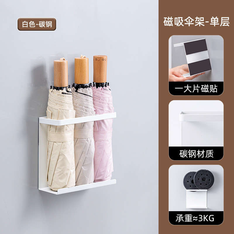 bb4c批发磁吸伞架壁挂入户门家用门上防盗门置物架伞收纳架门