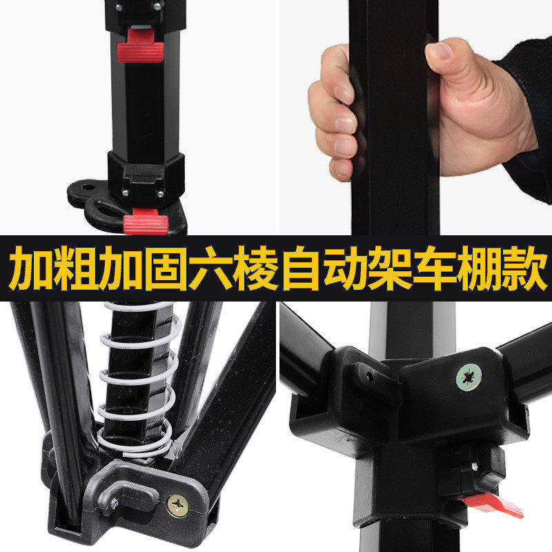 车棚停车棚家用伸缩帐篷户外庭院临时库折叠移动防晒蓬遮阳棚雨棚