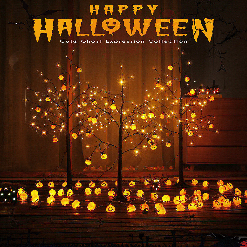 万圣节装饰品鬼树南瓜灯幼儿园商场酒吧派对活动氛围场景布置道具