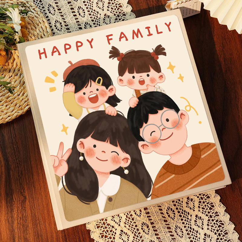 家庭相册本大容量混合尺寸纪念册宝宝成长记录本5寸6寸照片收纳本