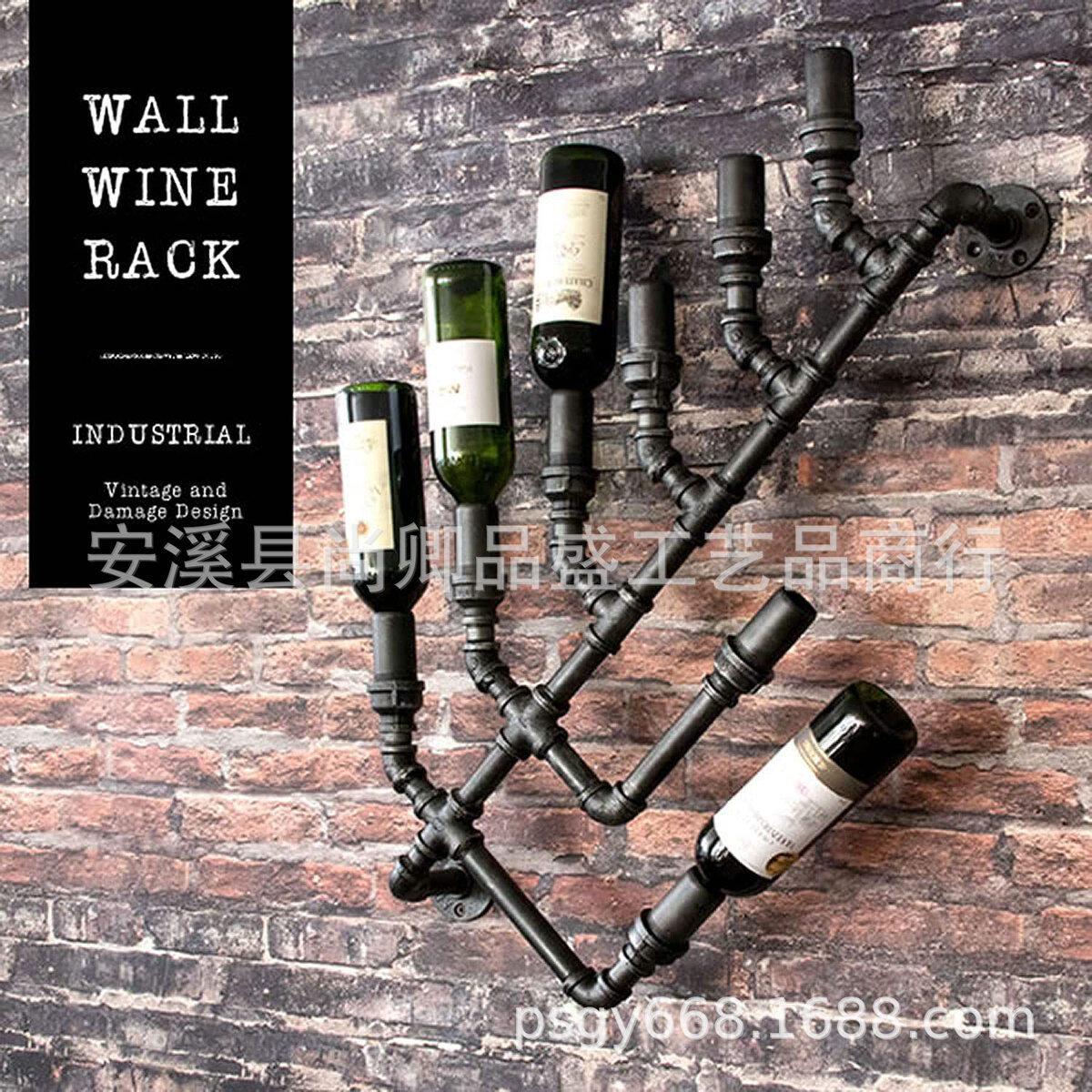 欧式日式红酒架摆件客厅奢华酒柜装饰品家用美式酒架葡萄酒瓶架