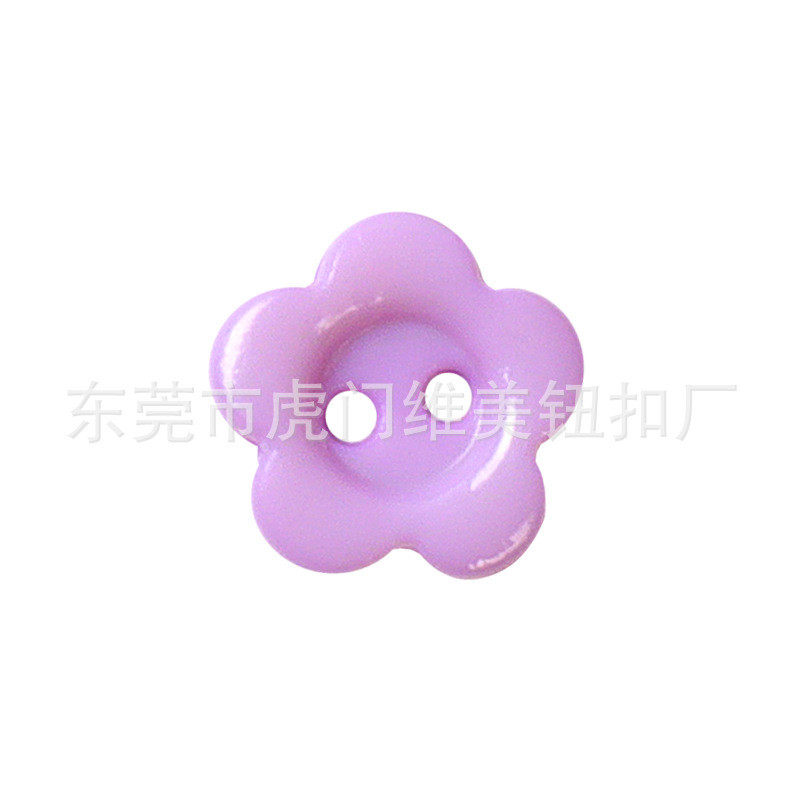 厂家现货扣子微型塑料两眼纽扣彩色花型批发娃衣辅料小钮扣