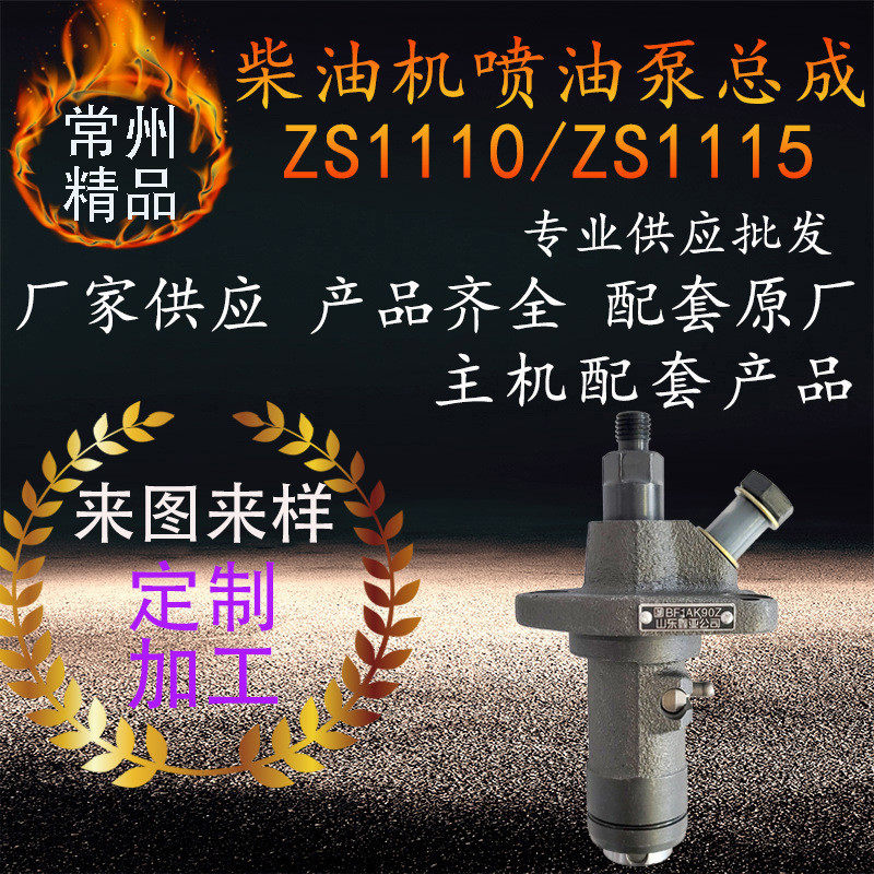 鑫亚常柴单杠柴油机喷油泵总成zs1110zs1115柴油机喷油泵器配件