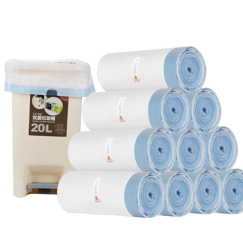 jw抽绳式收口手提厨房垃圾桶自动垃圾袋家用加厚塑料袋中超大号