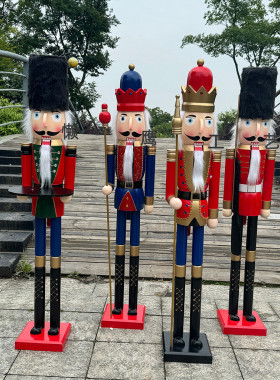 厂家批发胡桃士兵夹子120cm现代装饰摆设书柜创意礼品胡桃兵摆件