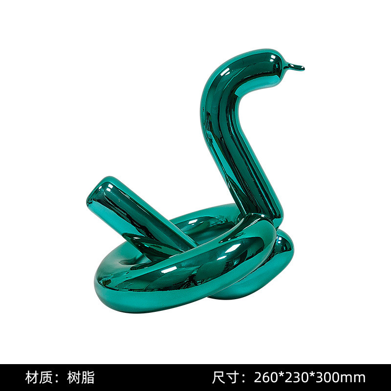 桌面轻奢卡通气球狗雕塑儿童房酒店吧台会所售楼处现代装饰品摆件