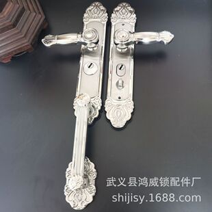 威鸿机械门锁不锈钢防盗门锁家用通用型把手入户门锁面板锁具批发