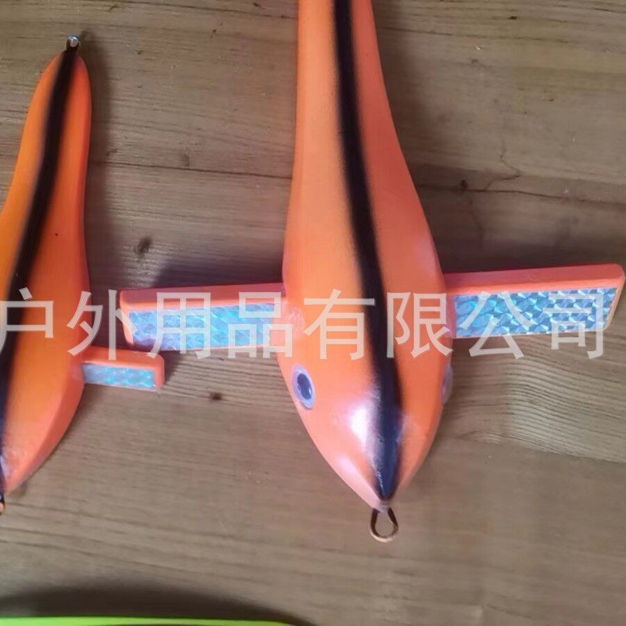 热销发泡3寸5寸7寸迷你木质饵假饵木头小飞机库塔海钓拖钓仿生饵