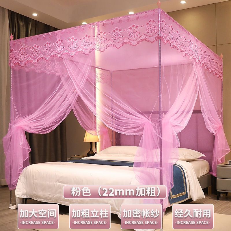 宫廷三开门新款蚊帐1.8x2米双人床家用1.5m单人1.2米落地2024款